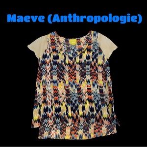 Anthropologie Maeve Multicolor Blouse